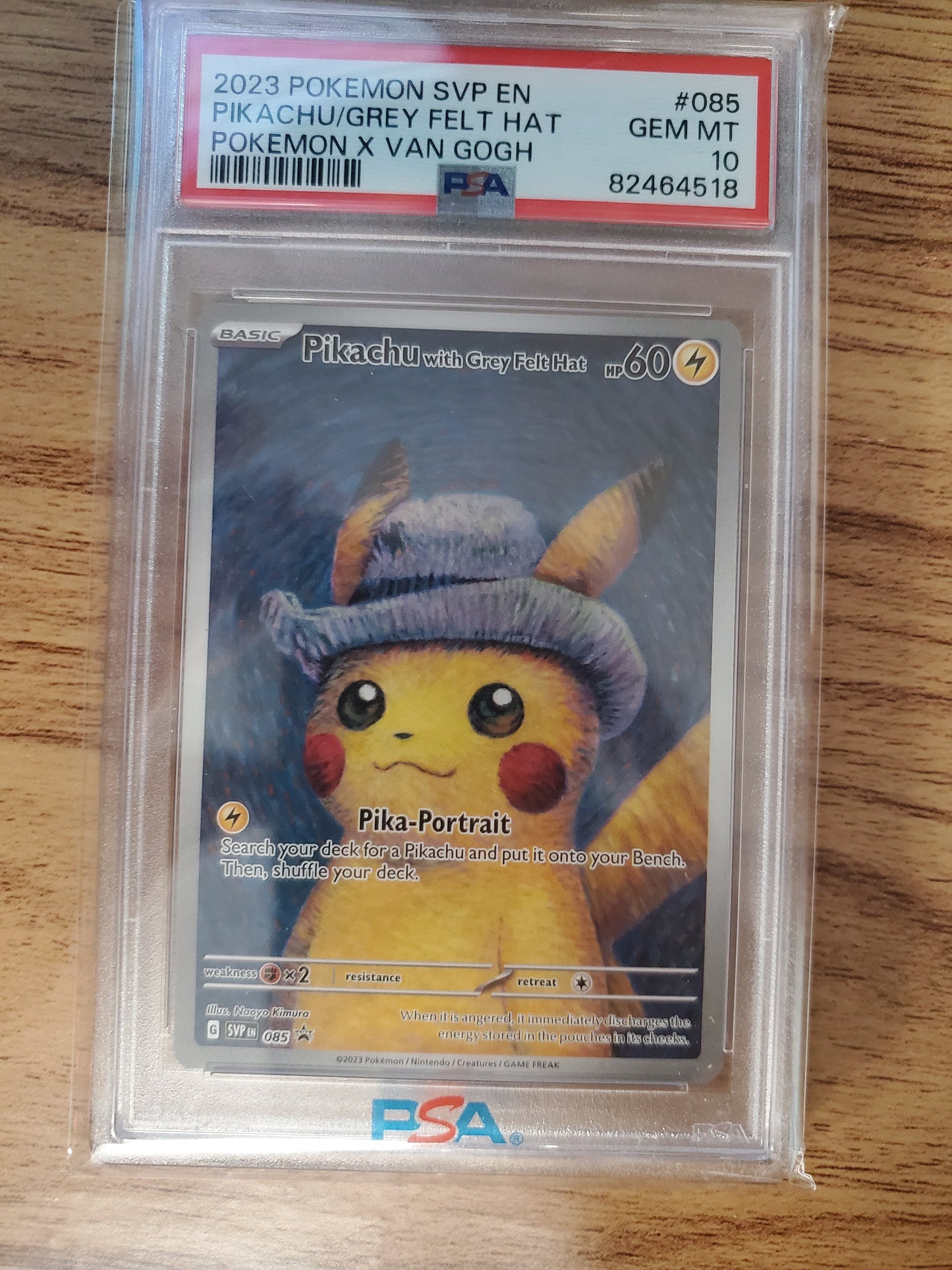 PSA 10 Pikachu Van Gogh Promo 085