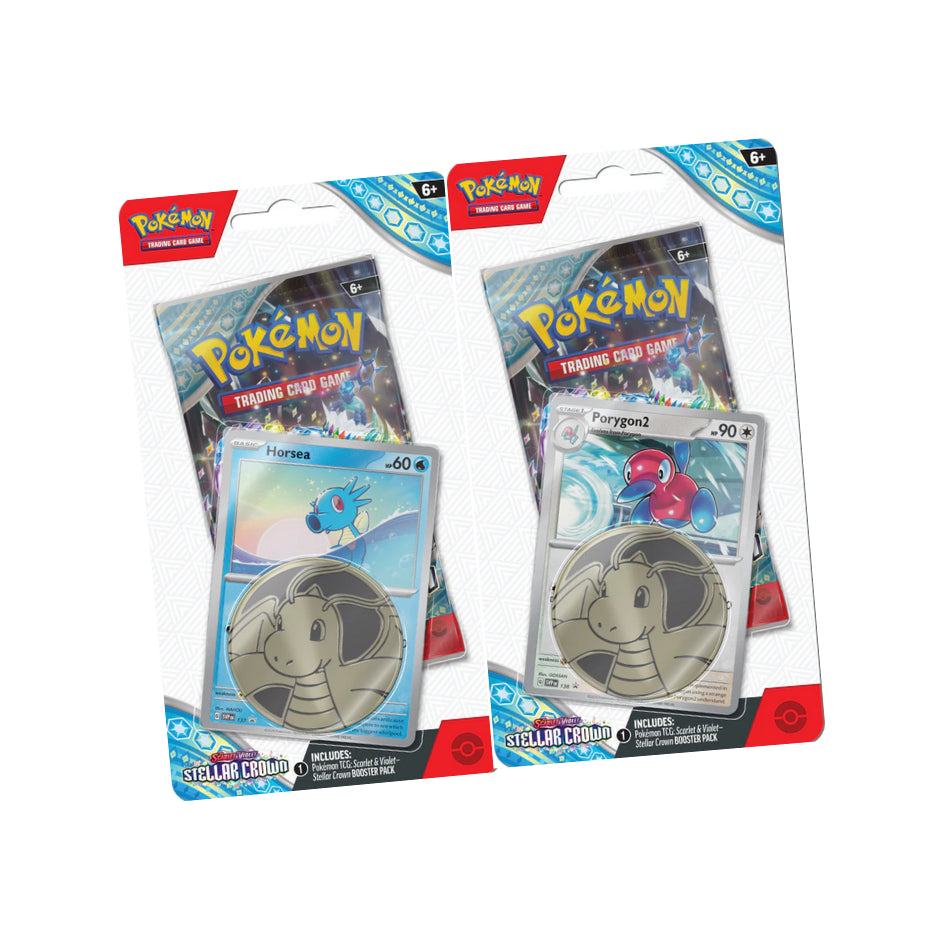 Pokemon-Stellar Crown Checklane Blister Bundle of 2