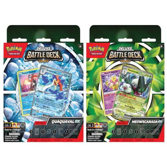 Pokemon-EX Deluxe Battle Deck: Meowscarada EX & Quaquaval EX Deck