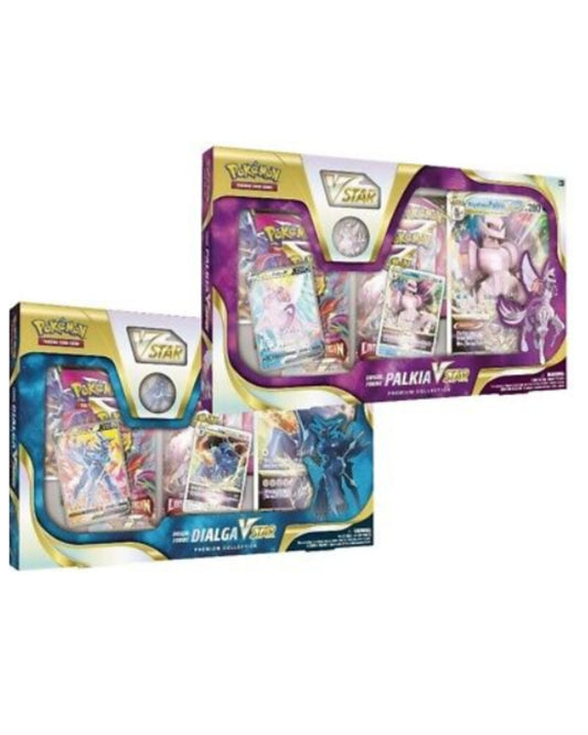 Pokemon- Dialga and Palkia Vstar Collection Box Pair