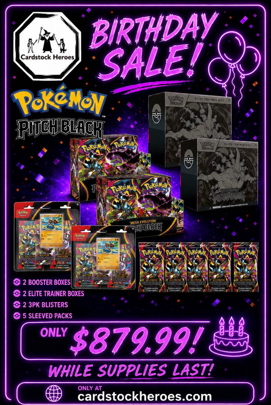 Pre-order-Pokemon-Pitch Black Birthday Bundle!
