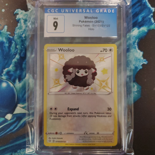 CGC 9 Wooloo shining fates baby shiny