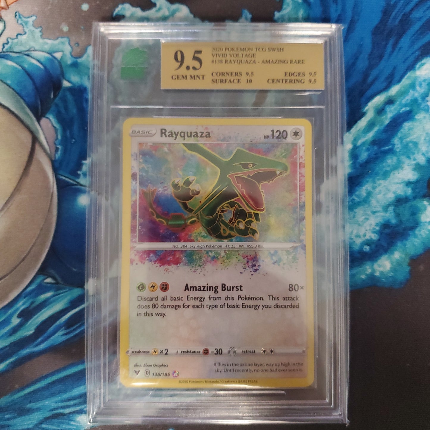 MNT 9.5- Rayquaza Amazing Rare