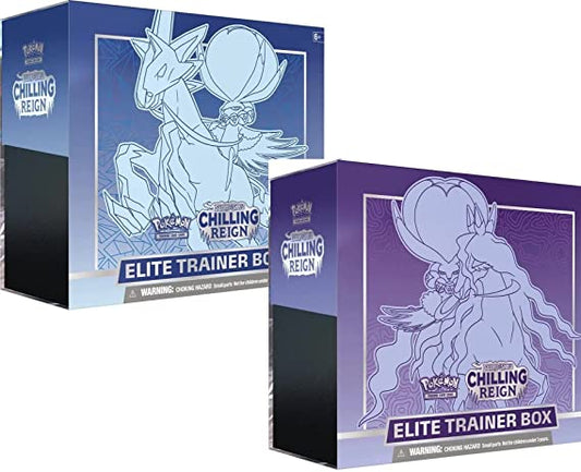 Pokemon-CHILLING REIGN- ELITE TRAINER BOX PAIR